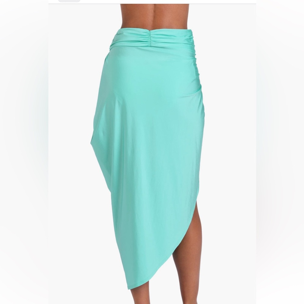NWT Sunshine 79 Convertible Swim Faux Wrap Sarong Cover-Up Seaglass Women’s Sz M - Picture 2 of 4